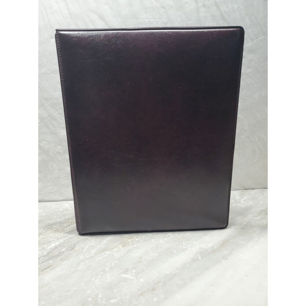 Vtg Franklin Quest Day Planner Binder Burgundy Faux Leather Original Calendar